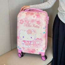 Children&#39;s Hard Shell Suitcase With Cartoon Design And 360° Spinner Wheels