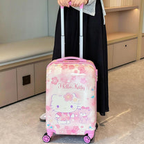 Children&#39;s Hard Shell Suitcase With Cartoon Design And 360° Spinner Wheels