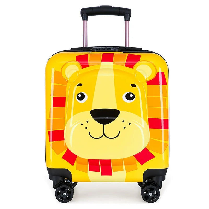 Children&#39;s Trolley Suitcase With Duck Design - Lightweight Hard Shell Travel Bag