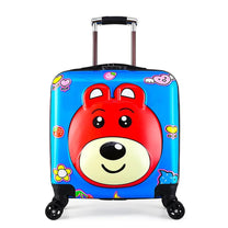 Children&#39;s Trolley Suitcase With Duck Design - Lightweight Hard Shell Travel Bag