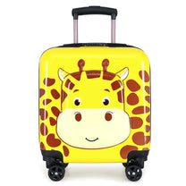 Children&#39;s Trolley Suitcase With Duck Design - Lightweight Hard Shell Travel Bag