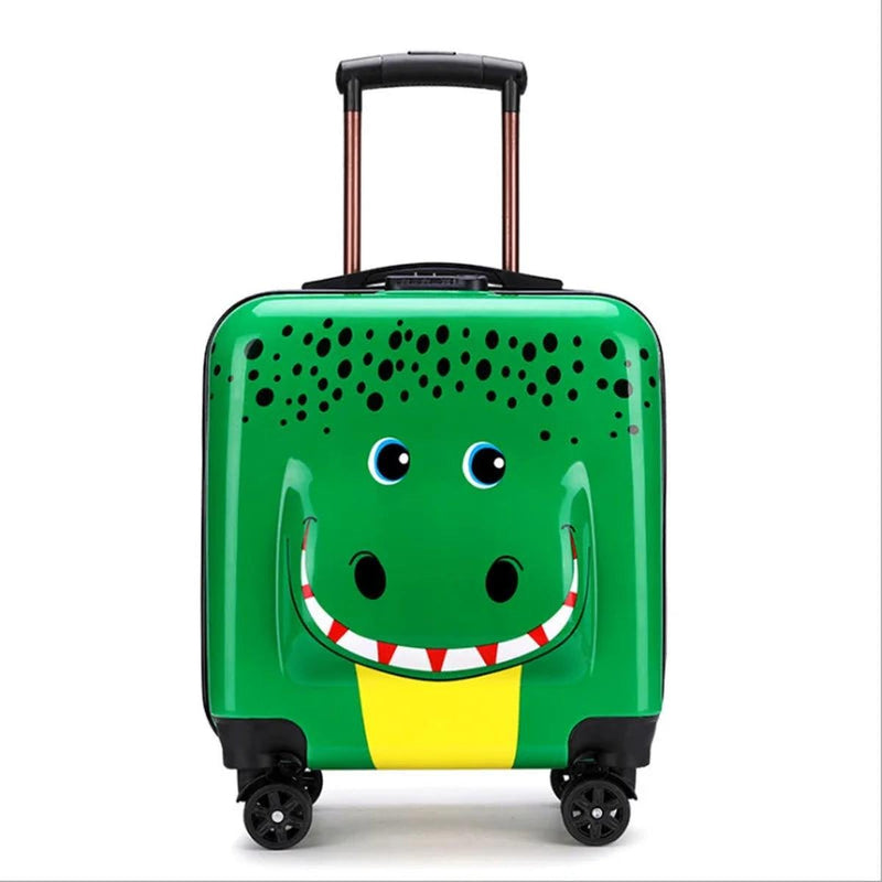 Children&#39;s Trolley Suitcase With Duck Design - Lightweight Hard Shell Travel Bag