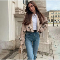 Classic Beige Women&#39;s Short Jacket for All Occasions