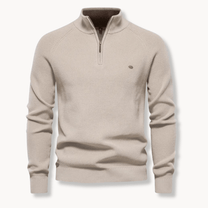 Classic Fit Half-Zip Sweater For Men