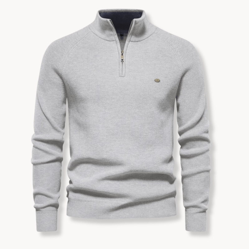 Classic Fit Half-Zip Sweater For Men