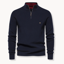 Classic Fit Half-Zip Sweater For Men