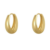 Classic Gold-tone Hoop Earrings