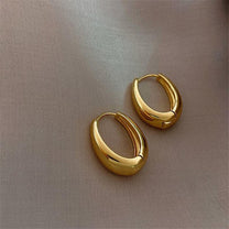 Classic Gold-tone Hoop Earrings