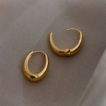 Classic Gold-tone Hoop Earrings
