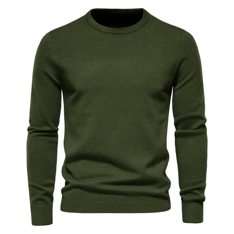 Classic Knit Crew Neck Sweater For Men