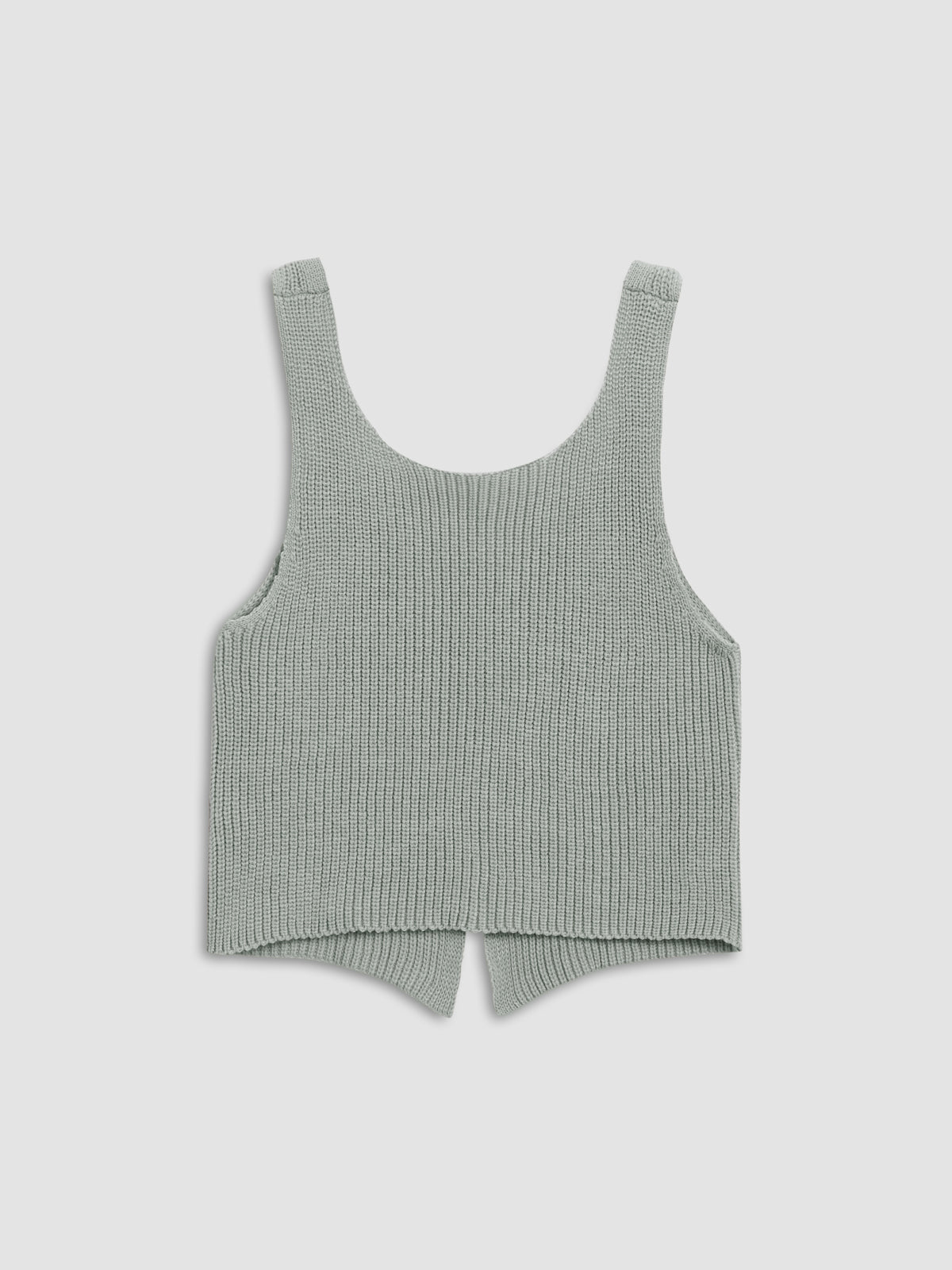 Classic Knit Vest with Hook Fastening
