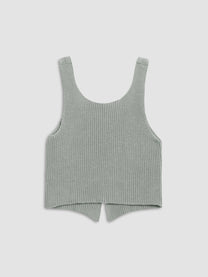 Classic Knit Vest with Hook Fastening