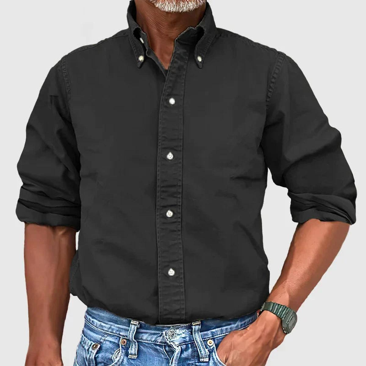 Classic Long Sleeve Men&#39;s Dress Shirt