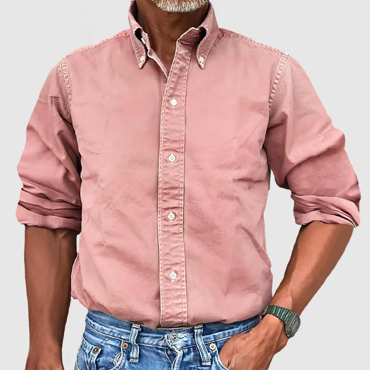 Classic Long Sleeve Men&#39;s Dress Shirt