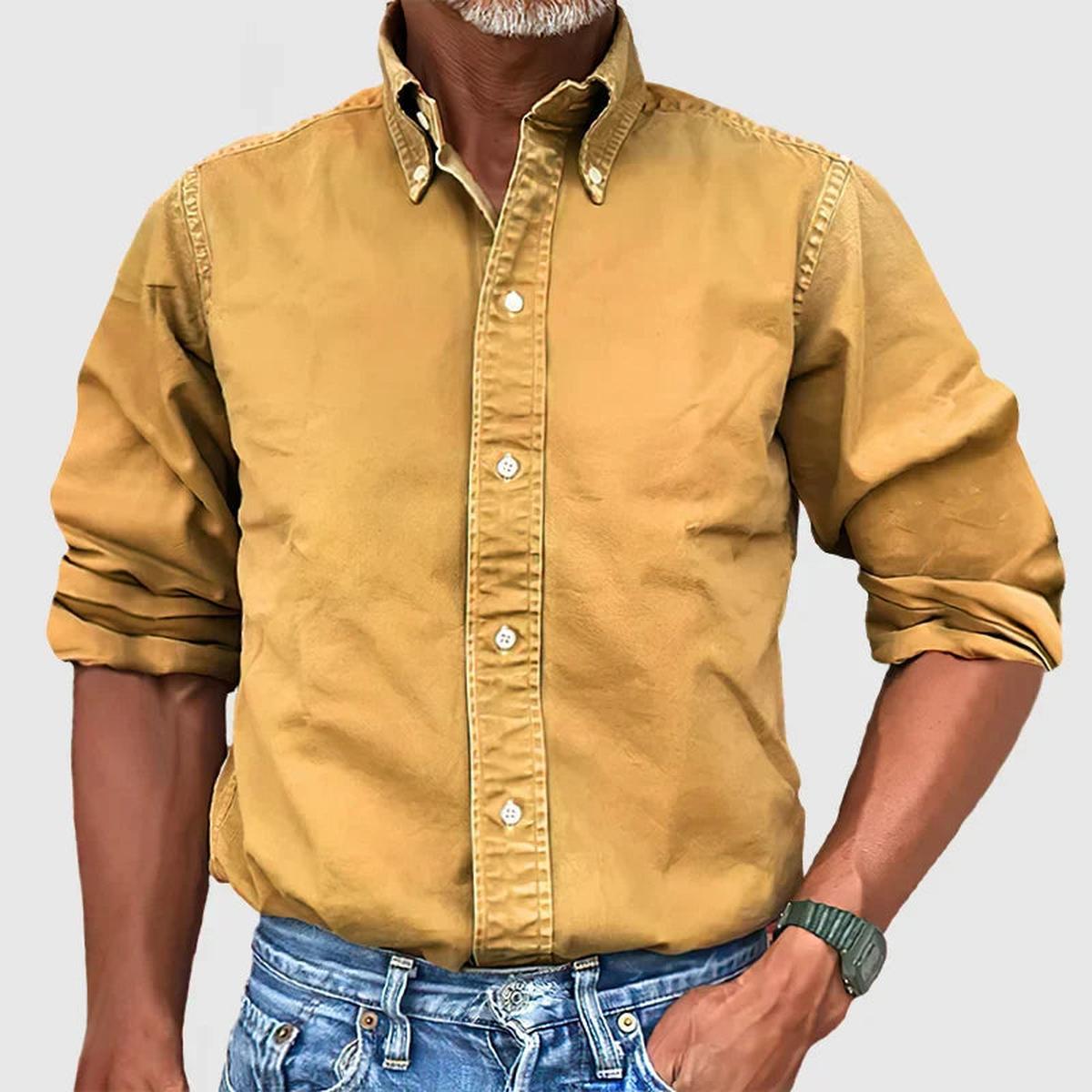 Classic Long Sleeve Men&#39;s Dress Shirt