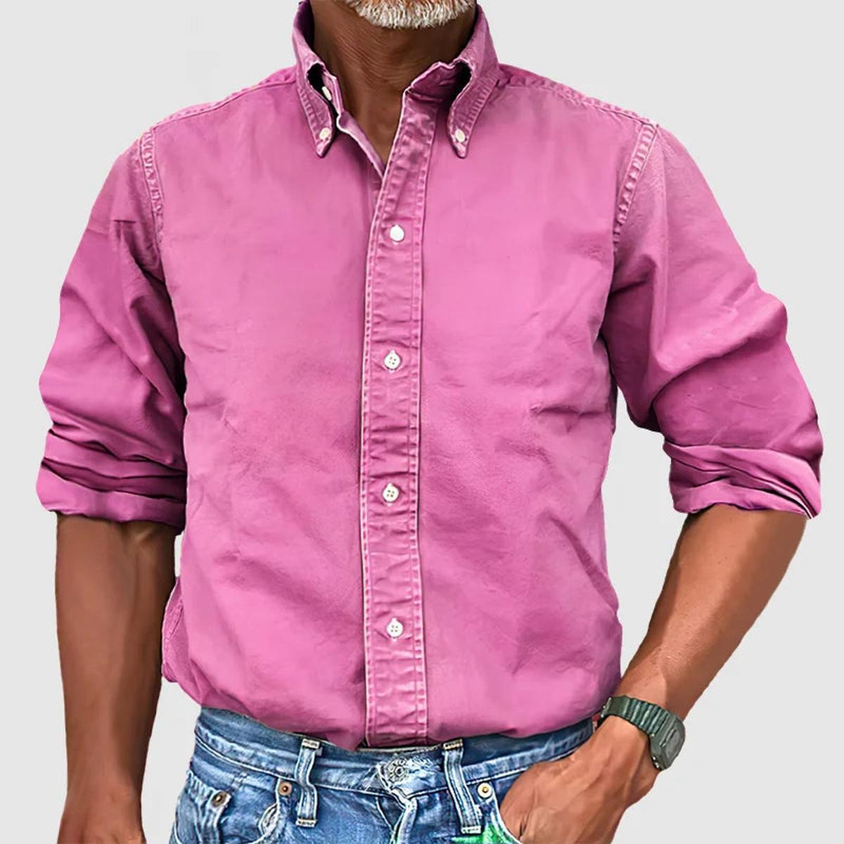 Classic Long Sleeve Men&#39;s Dress Shirt