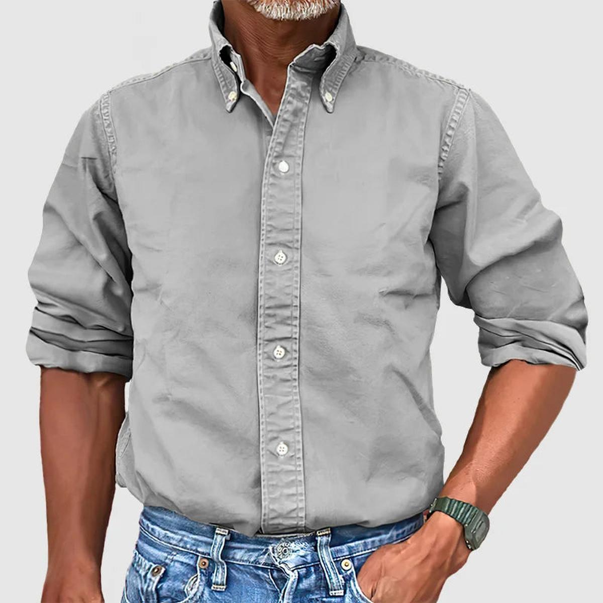 Classic Long Sleeve Men&#39;s Dress Shirt
