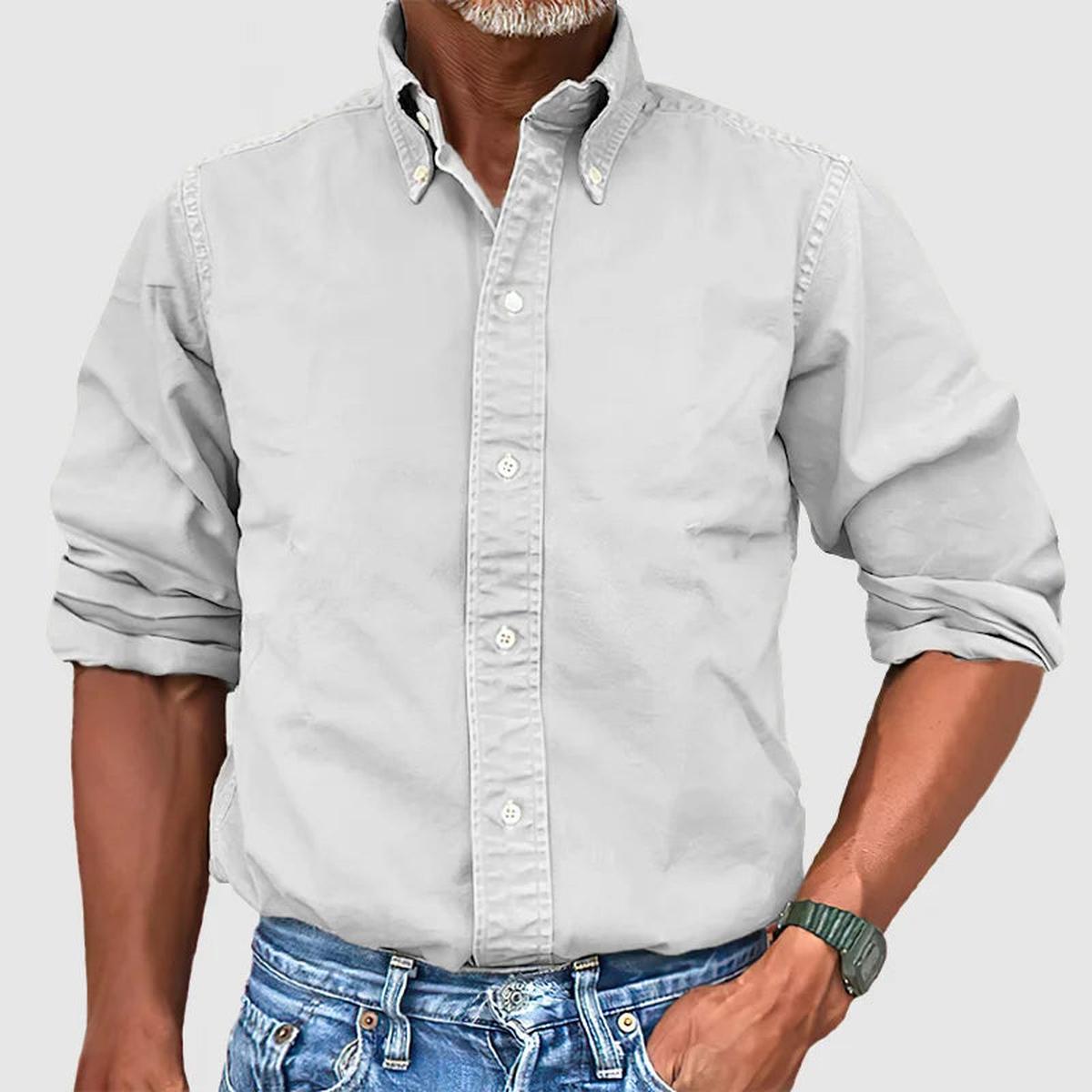Classic Long Sleeve Men&#39;s Dress Shirt