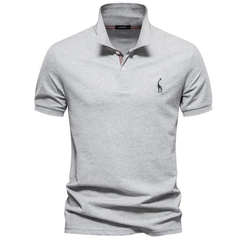 Classic Men&#39;s Polo Shirt With Embroidered Logo