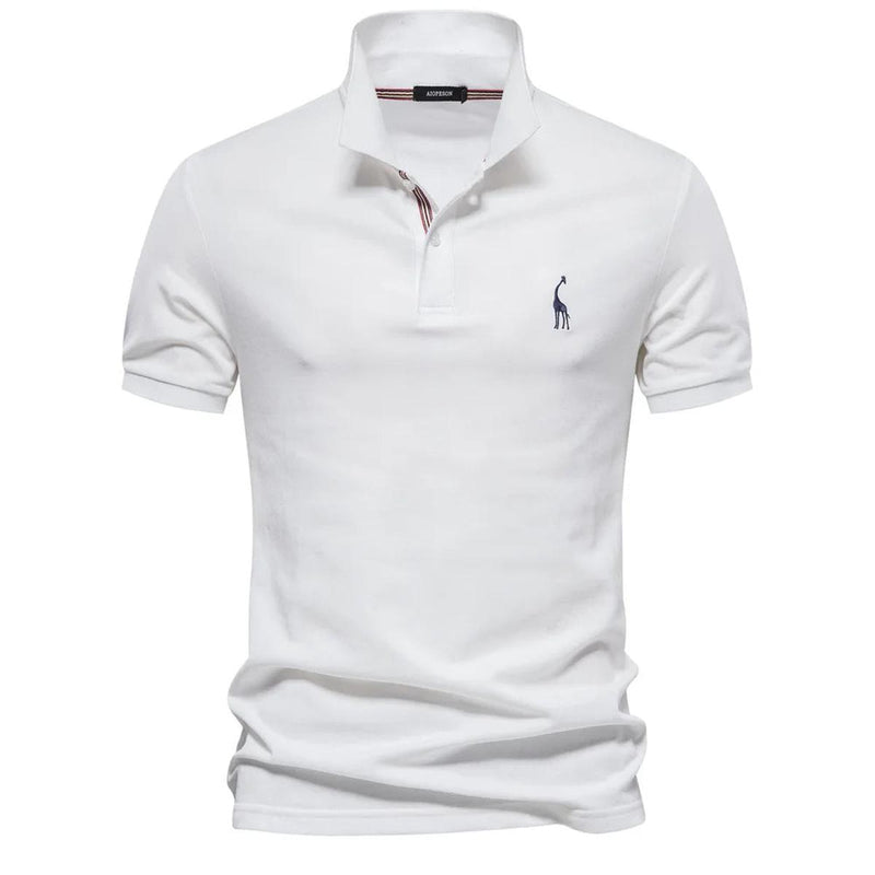 Classic Men&#39;s Polo Shirt With Embroidered Logo