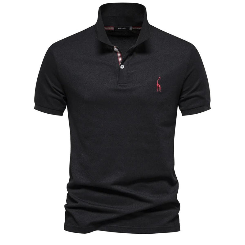 Classic Men&#39;s Polo Shirt With Embroidered Logo