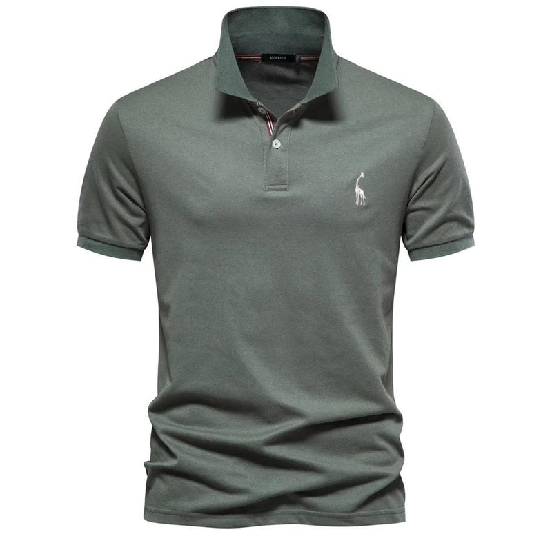 Classic Men&#39;s Polo Shirt With Embroidered Logo
