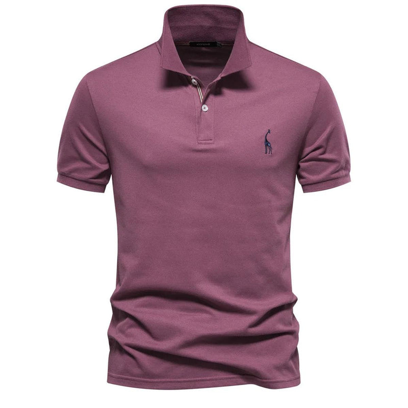 Classic Men&#39;s Polo Shirt With Embroidered Logo
