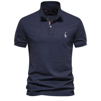 Classic Men&#39;s Polo Shirt With Embroidered Logo