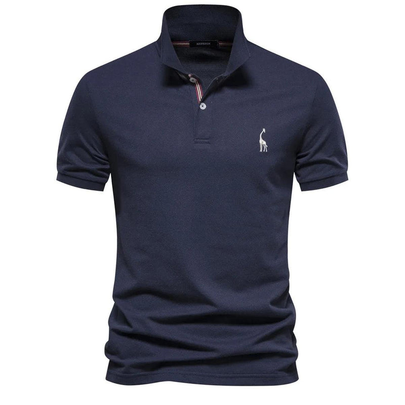 Classic Men&#39;s Polo Shirt With Embroidered Logo