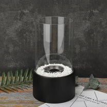 Classic Open Flame Oil Lamp With Glass Cylinder