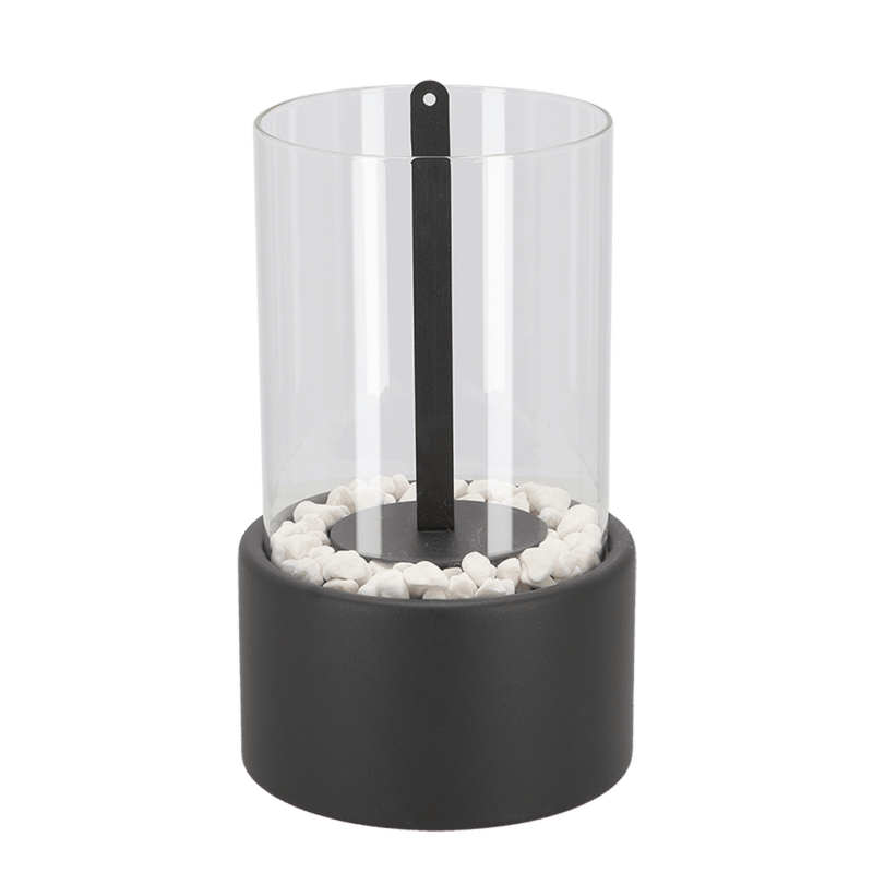 Classic Open Flame Oil Lamp With Glass Cylinder