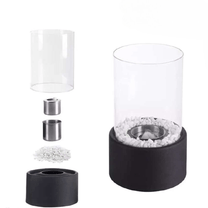 Classic Open Flame Oil Lamp With Glass Cylinder