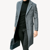 Classic Tailored Wool Blend Overcoat