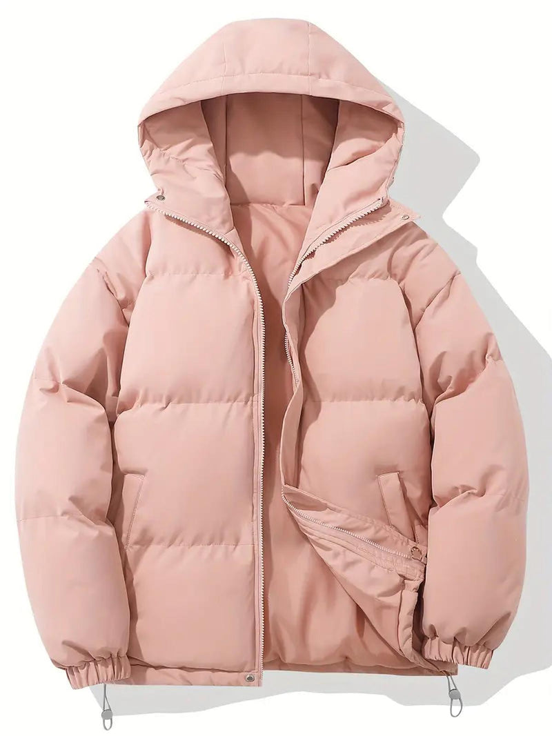 Classic Warm Hooded Jacket For Winter