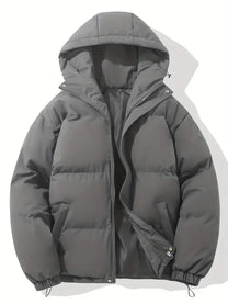 Classic Warm Hooded Jacket For Winter
