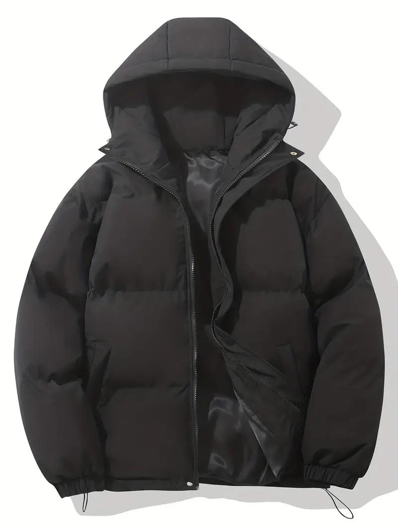 Classic Warm Hooded Jacket For Winter