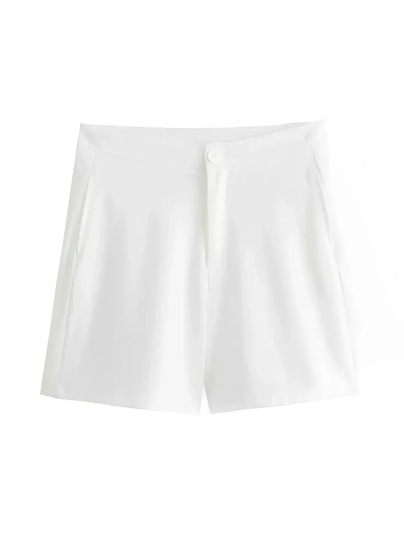 Co-ord Button Vest &amp; Shorts Set