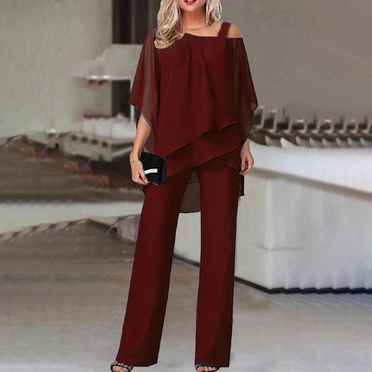 Cold Shoulder Jumpsuit With Long Pants For Formal And Casual Occasions