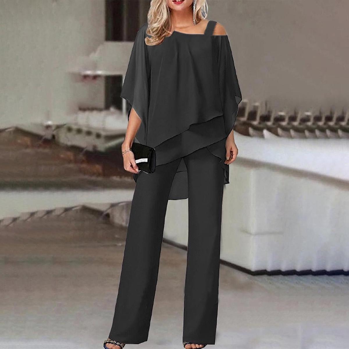 Cold Shoulder Jumpsuit With Long Pants For Formal And Casual Occasions