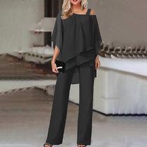 Cold Shoulder Jumpsuit With Long Pants For Formal And Casual Occasions