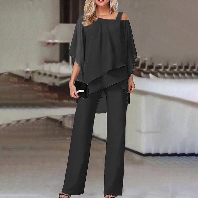 Cold Shoulder Jumpsuit With Long Pants For Formal And Casual Occasions