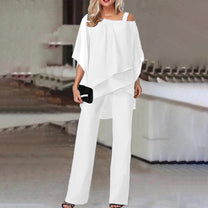 Cold Shoulder Jumpsuit With Long Pants For Formal And Casual Occasions