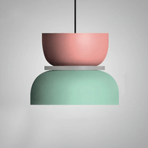 Colorful LED Pendant Light With Metal Lampshade