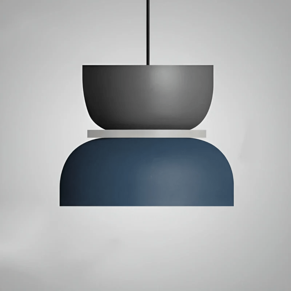 Colorful LED Pendant Light With Metal Lampshade