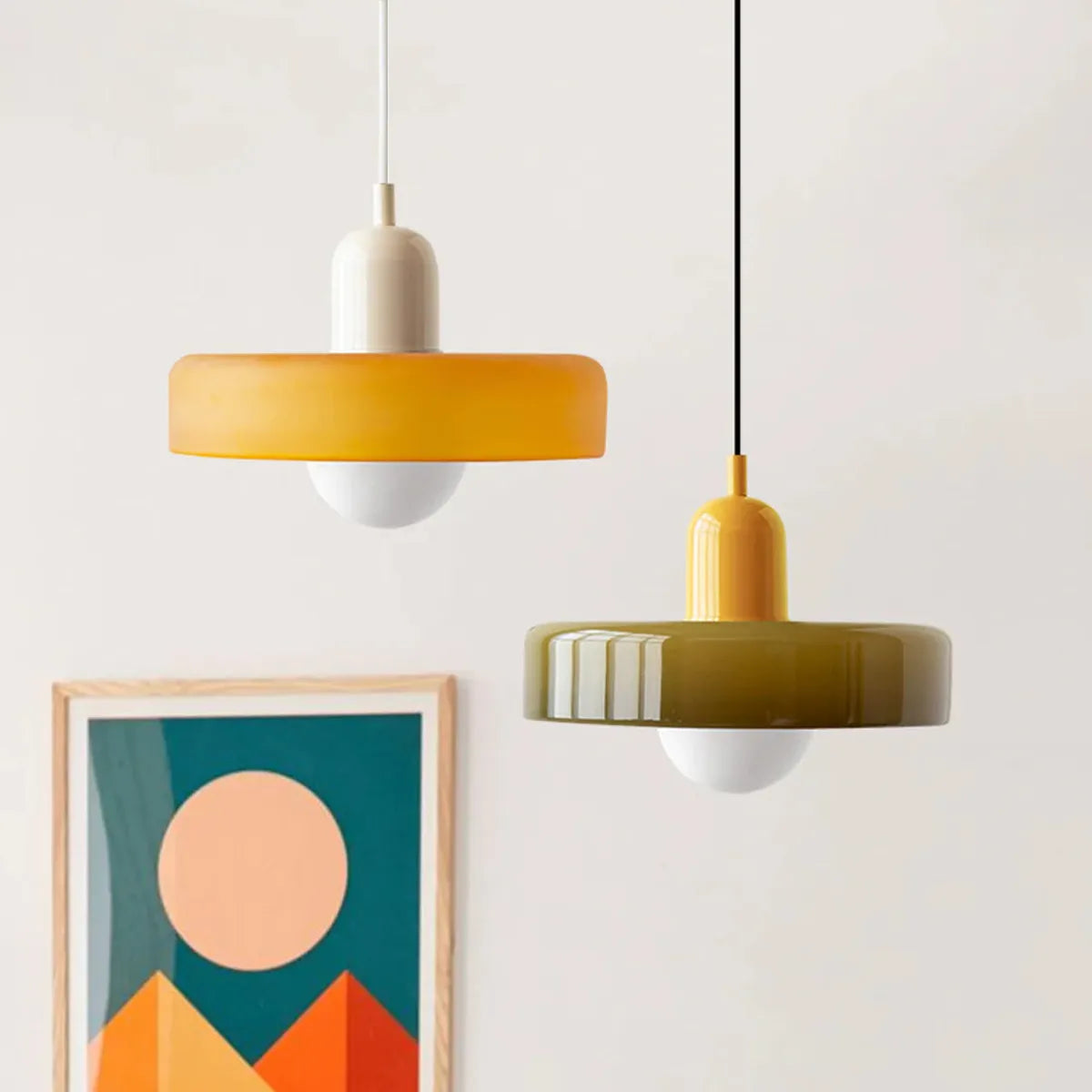 Colorful Stained Glass Design Pendant Ceiling Light