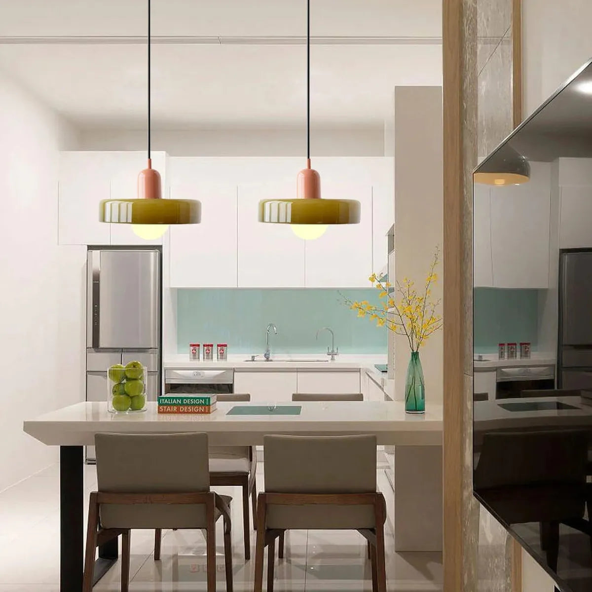 Colorful Stained Glass Design Pendant Ceiling Light