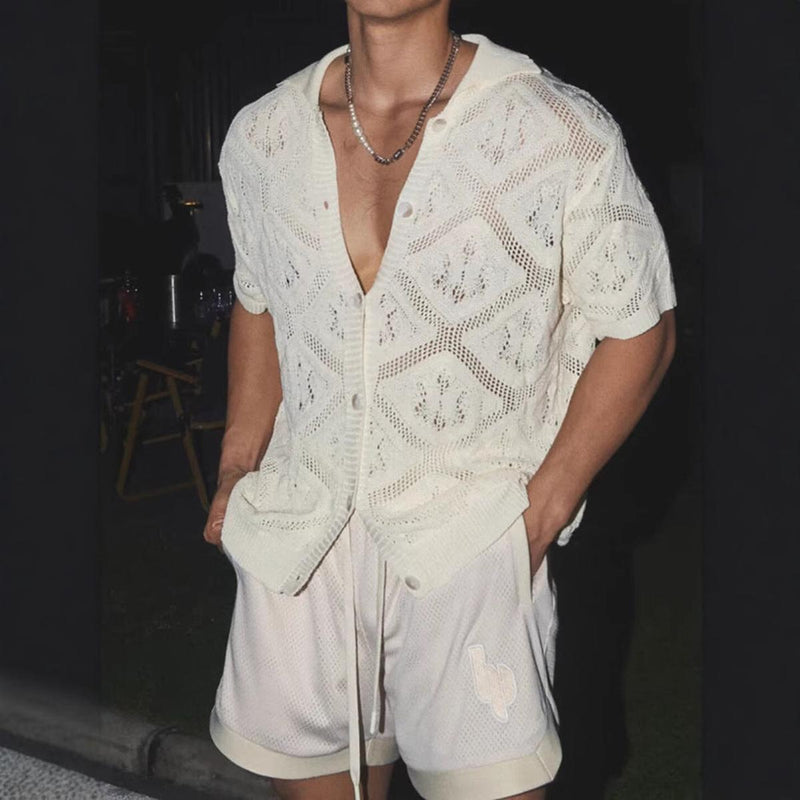 Comfortable Oversized Knit Cardigan for Men