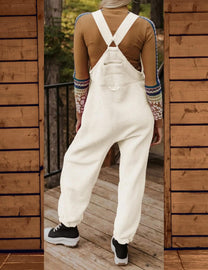 Comfortable Polar Fleece Dungarees With Adjustable Straps