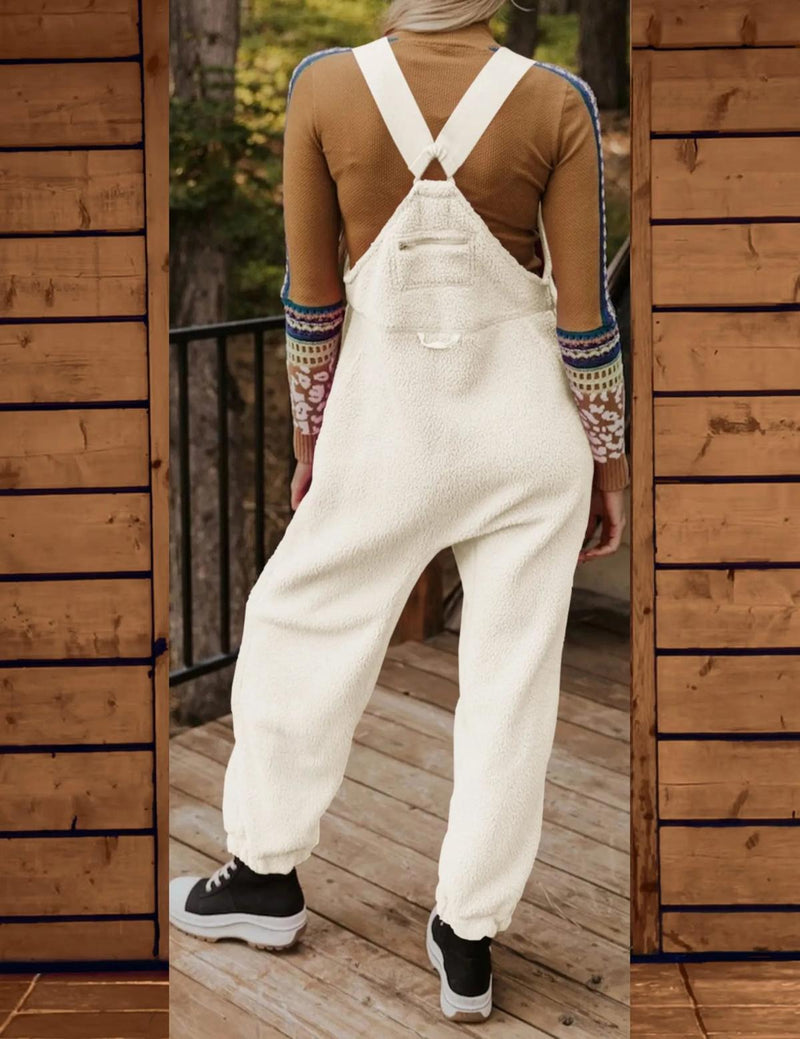Comfortable Polar Fleece Dungarees With Adjustable Straps
