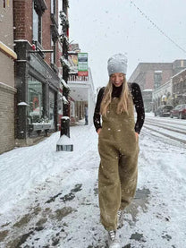 Comfortable Polar Fleece Dungarees With Adjustable Straps